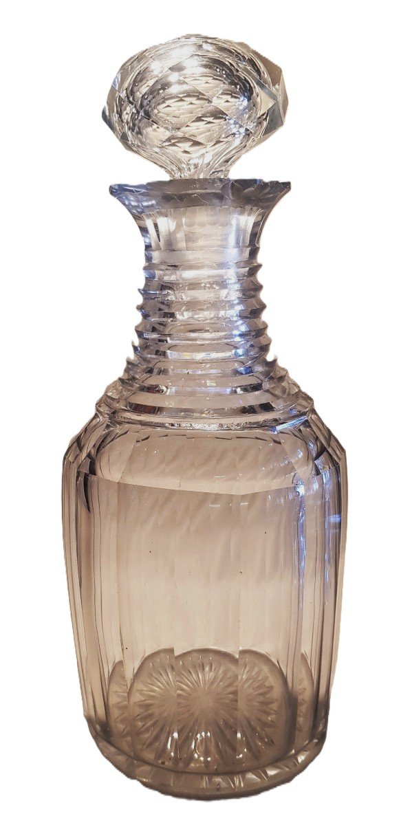 Ancient Regency Cut Crystal Decanter Bottle