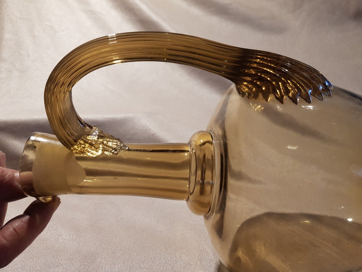 Old Murano Blown Glass Carafe-photo-3