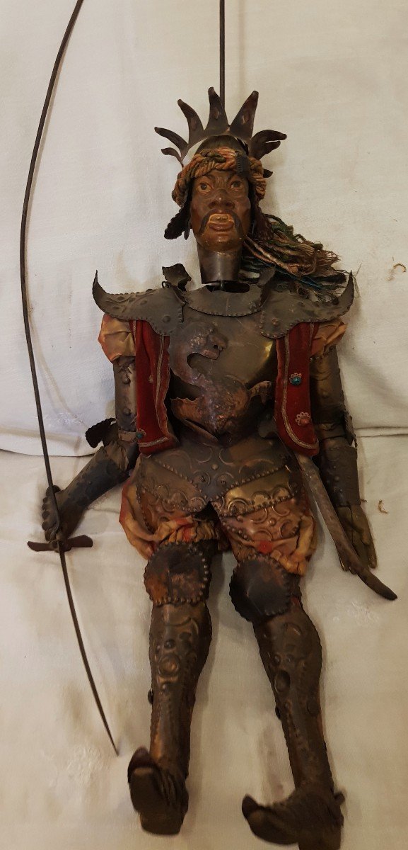 Two Ancient Sicilian Puppets, The Pupi Orlando And The Saracen-photo-2