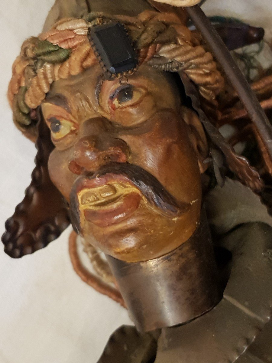 Two Ancient Sicilian Puppets, The Pupi Orlando And The Saracen-photo-4