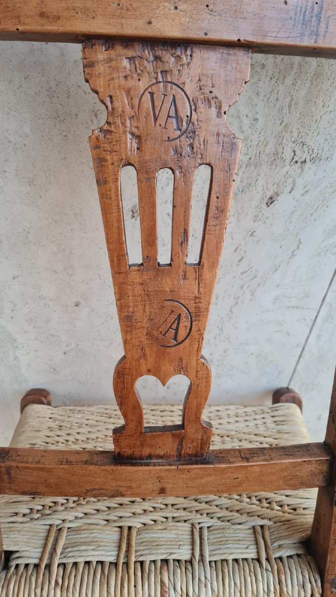 18th Century Antique Rustic Chair-photo-2