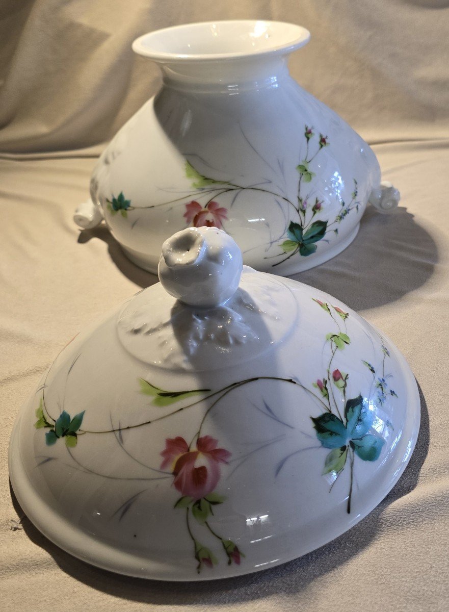 Lot De 20 Pièces De Service En Porcelaine Ginori XIXe Siècle-photo-1