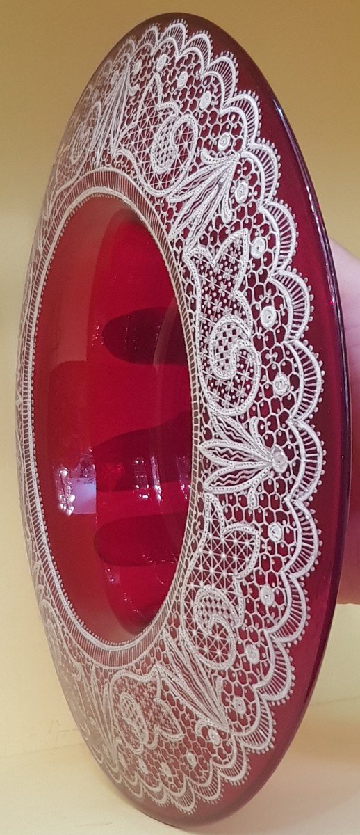 Coupe-Papier avec perle de verre Murano rouge - Ouvre lettre contemporain