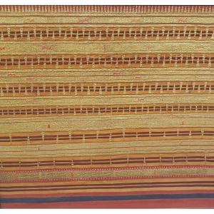 Ancien Tissu Tapis Sarong