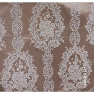 Remnant Of Antique Louis XVI Style Damask Fabric, Large Length 14 Meters