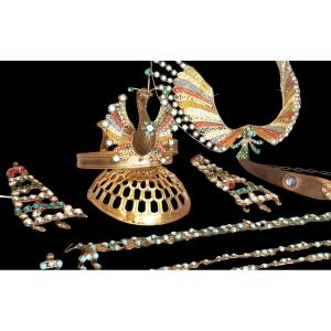 Ancienne Parure De Bijoux fantaisie pièce de Théatre Aida 