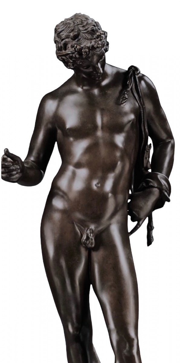 A Large Bronze Figure Ofnarcissus, After The Antique. 19th Century.-photo-2