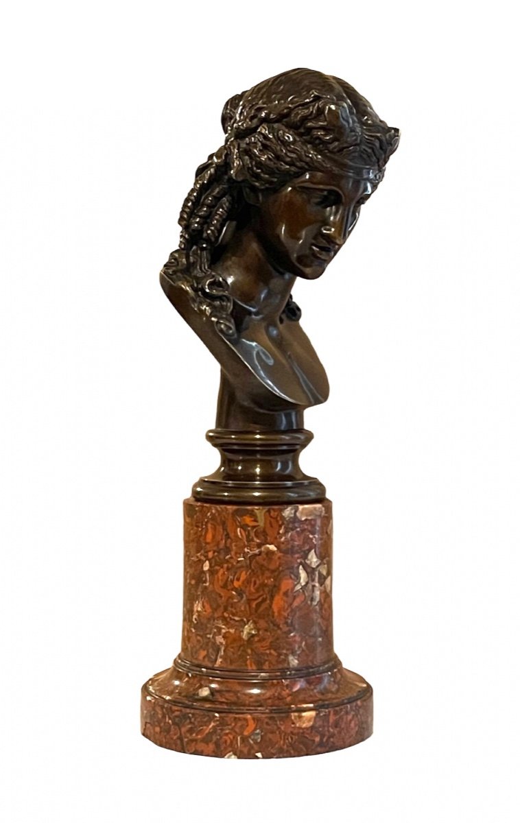 A Patinated Bronze After The Antique. Circa 1860.-photo-3