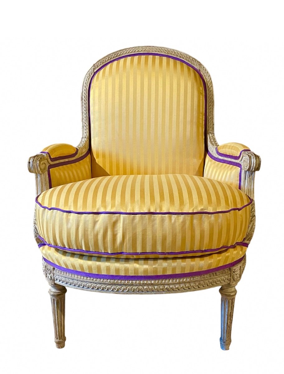 A Louis XVI Bergere. Last Quarter Of The 18th Century.-photo-2