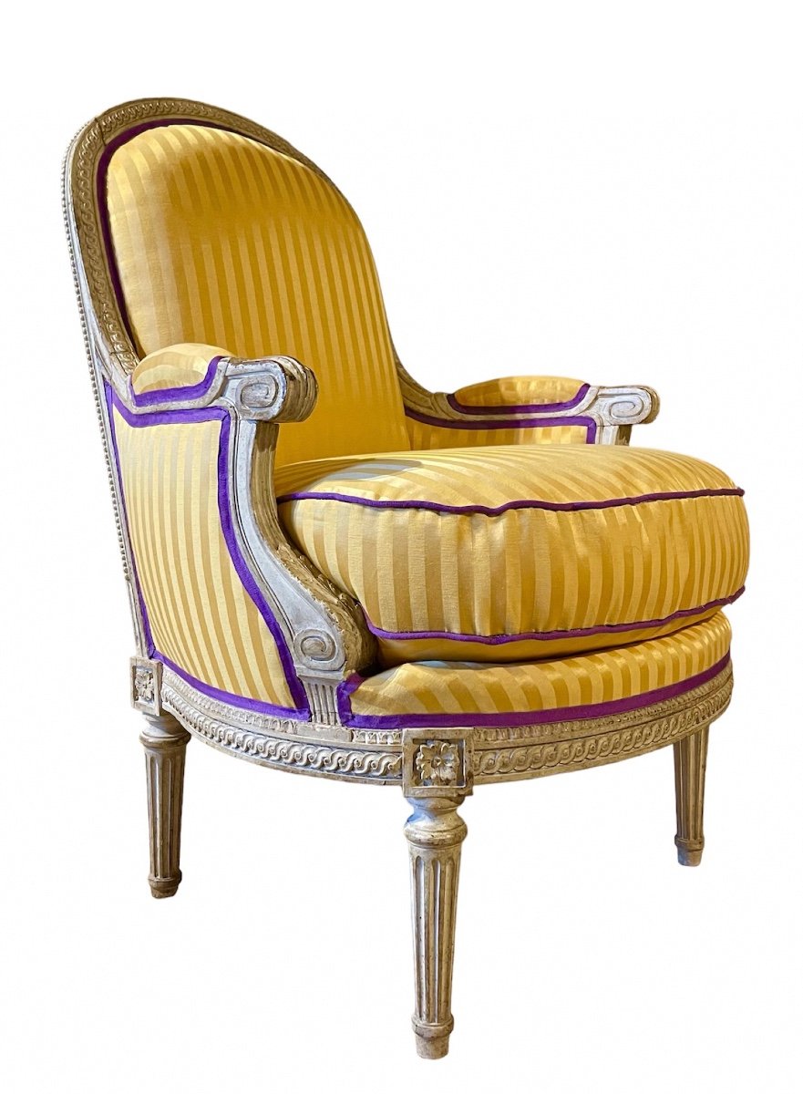 A Louis XVI Bergere. Last Quarter Of The 18th Century.-photo-3