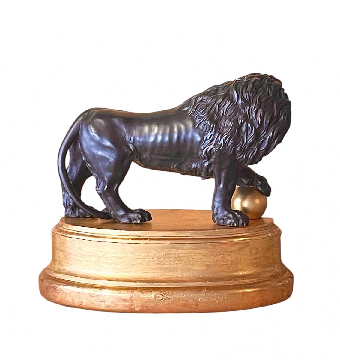 A Bronze Model Of The Medici Lion. Italian, 19th Century. -photo-3