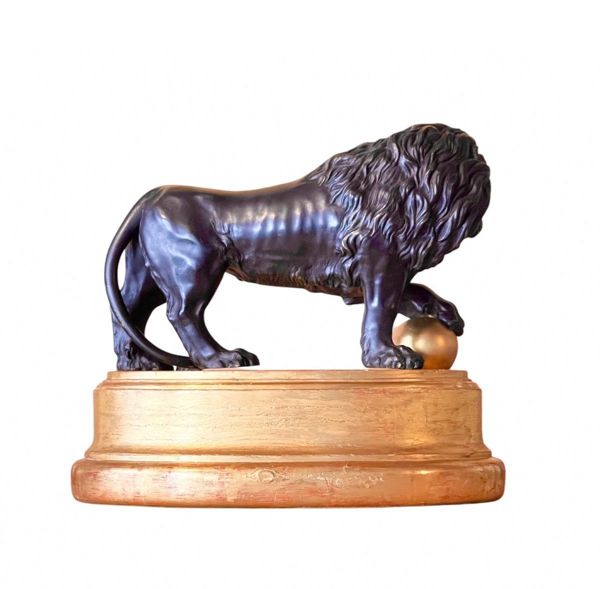 A Bronze Model Of The Medici Lion. Italian, 19th Century. -photo-3