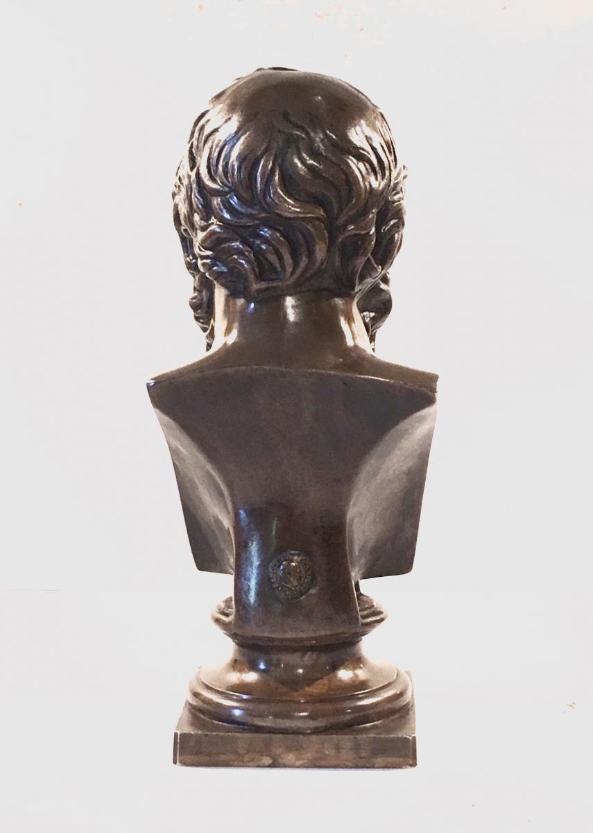 Bronze Bust Represeting Socrates. F. Barbedienne Foundry-photo-1