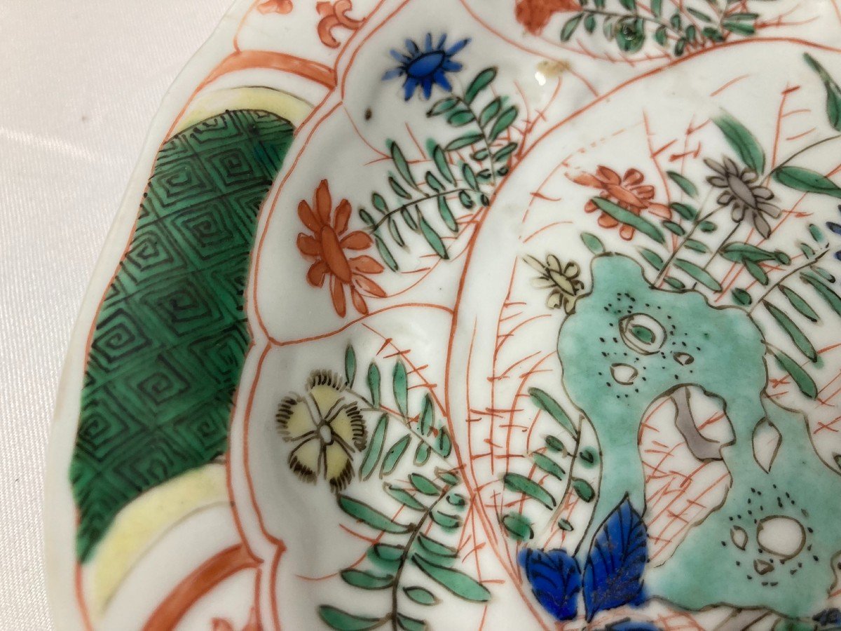 China, Polylobed Porcelain Plate, Kangxi Period, 18th Century-photo-3