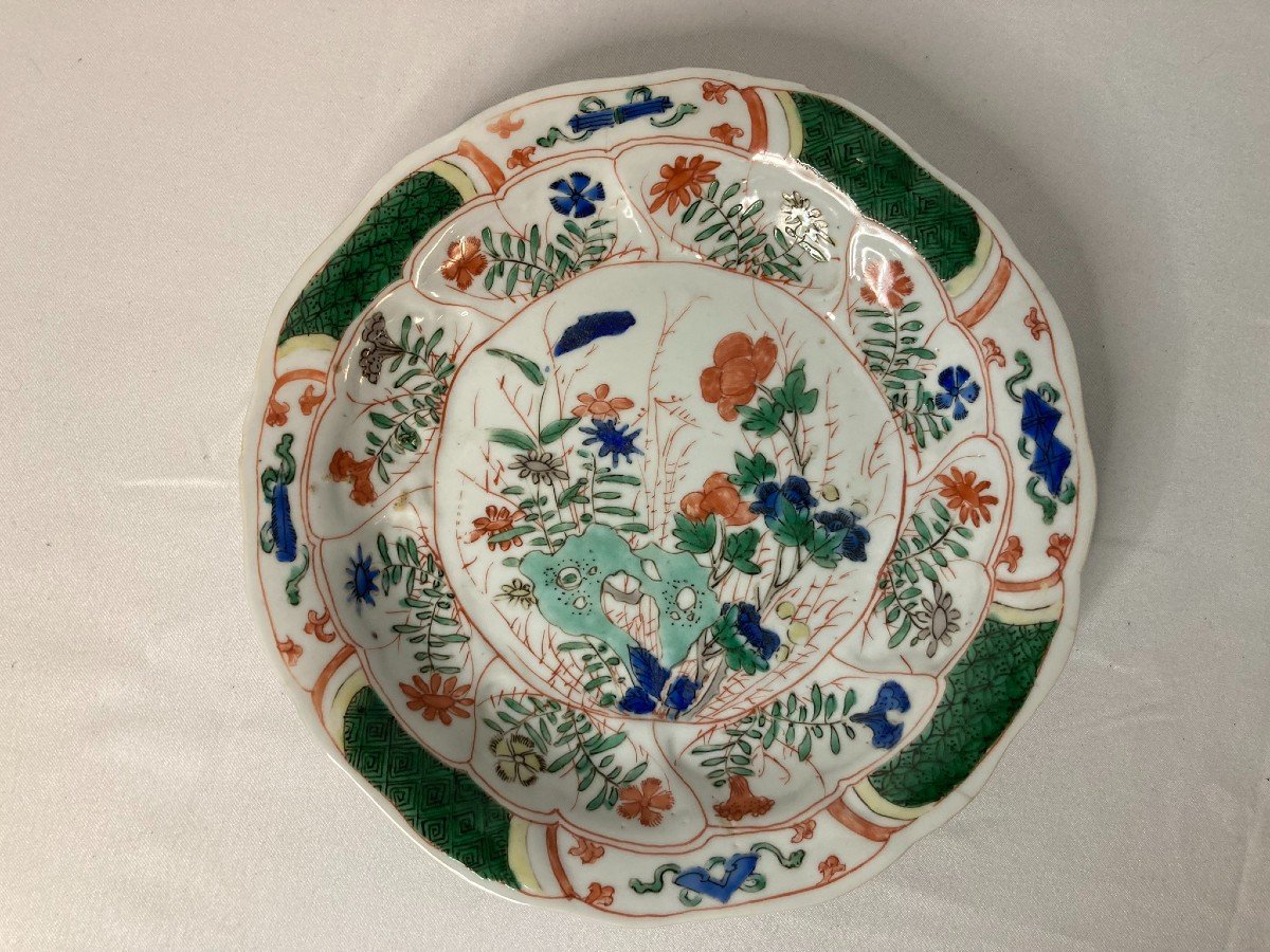 China, Polylobed Porcelain Plate, Kangxi Period, 18th Century-photo-2