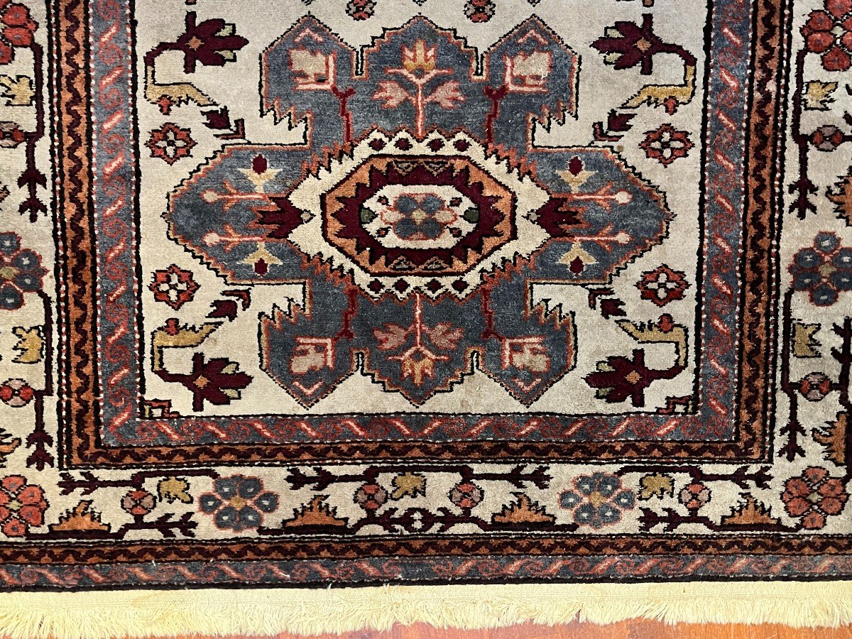 Ancien Tapis Artisanal Laine Caucasien Daghestan-photo-2