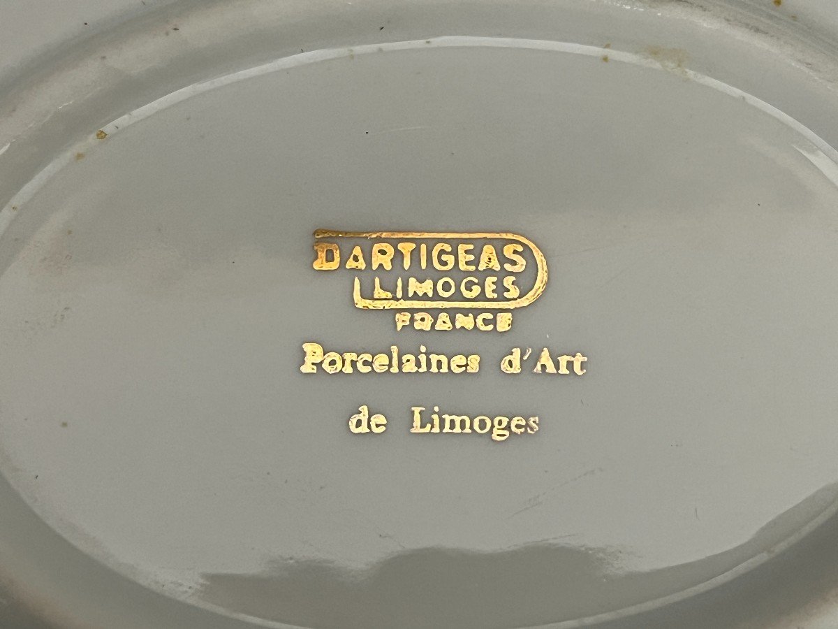 Arts De La Table, Service 80 Pièces Porcelaine Limoges Dartigeas Vers 1960 -photo-8