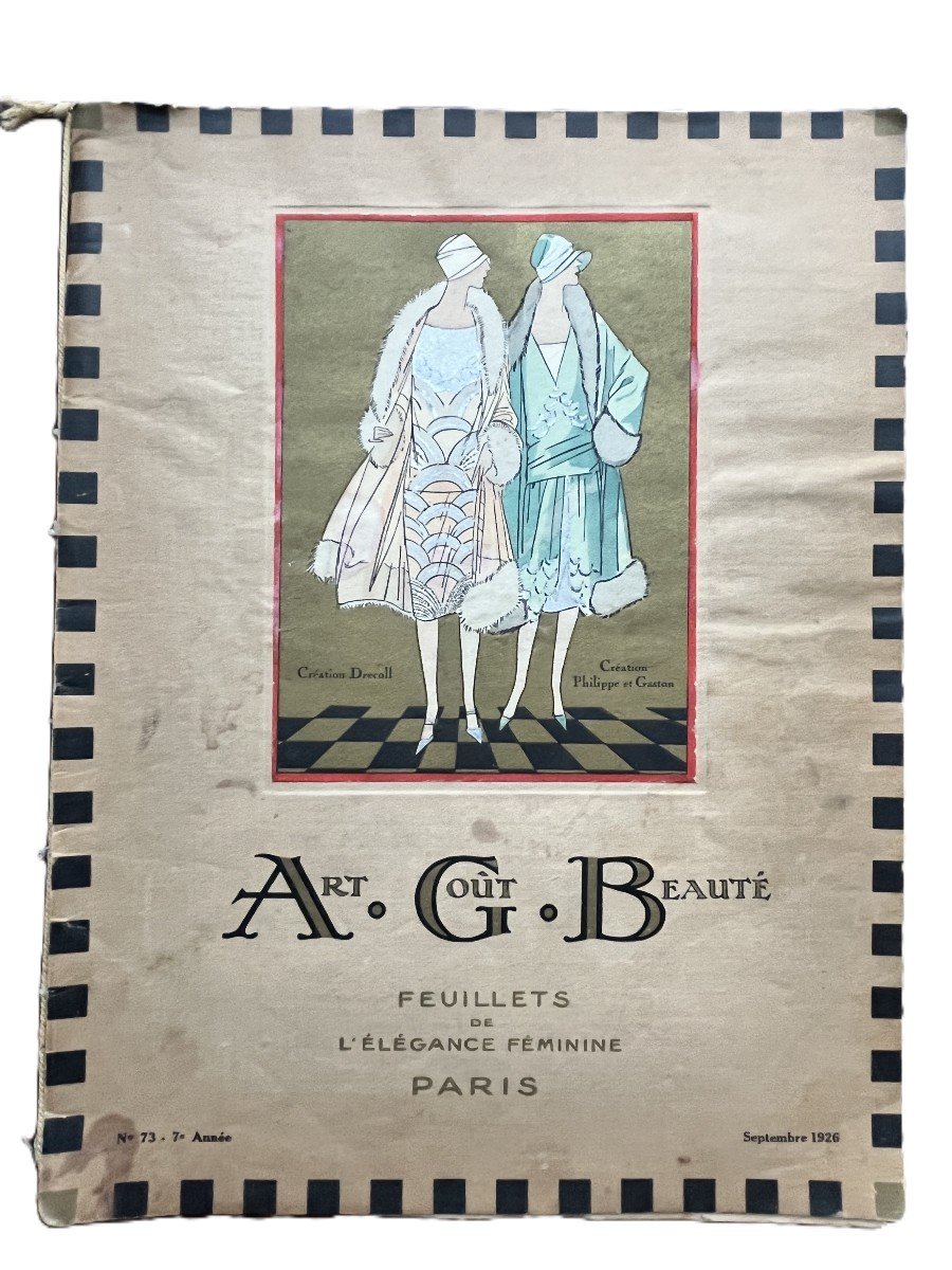 Old Paper, Periodical Art Taste And Beauty (agb) Fashion 1926