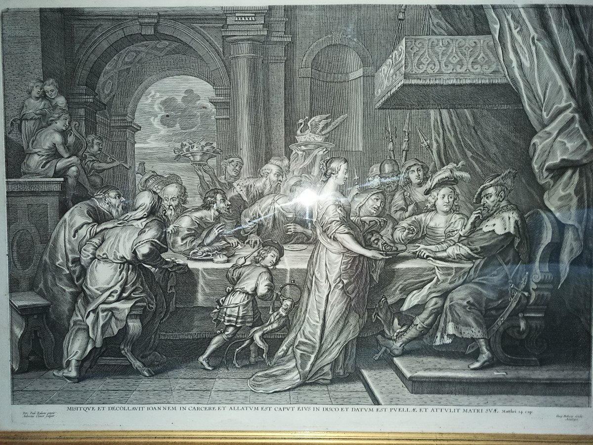 Estampe d'Après Rubens époque XVIIe Siècle-photo-2