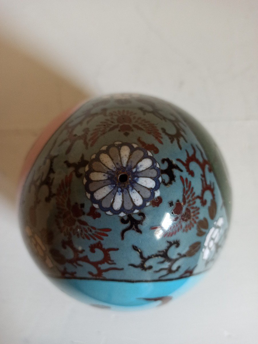 Cloisonné Chakinseki XIXe siècle-photo-1