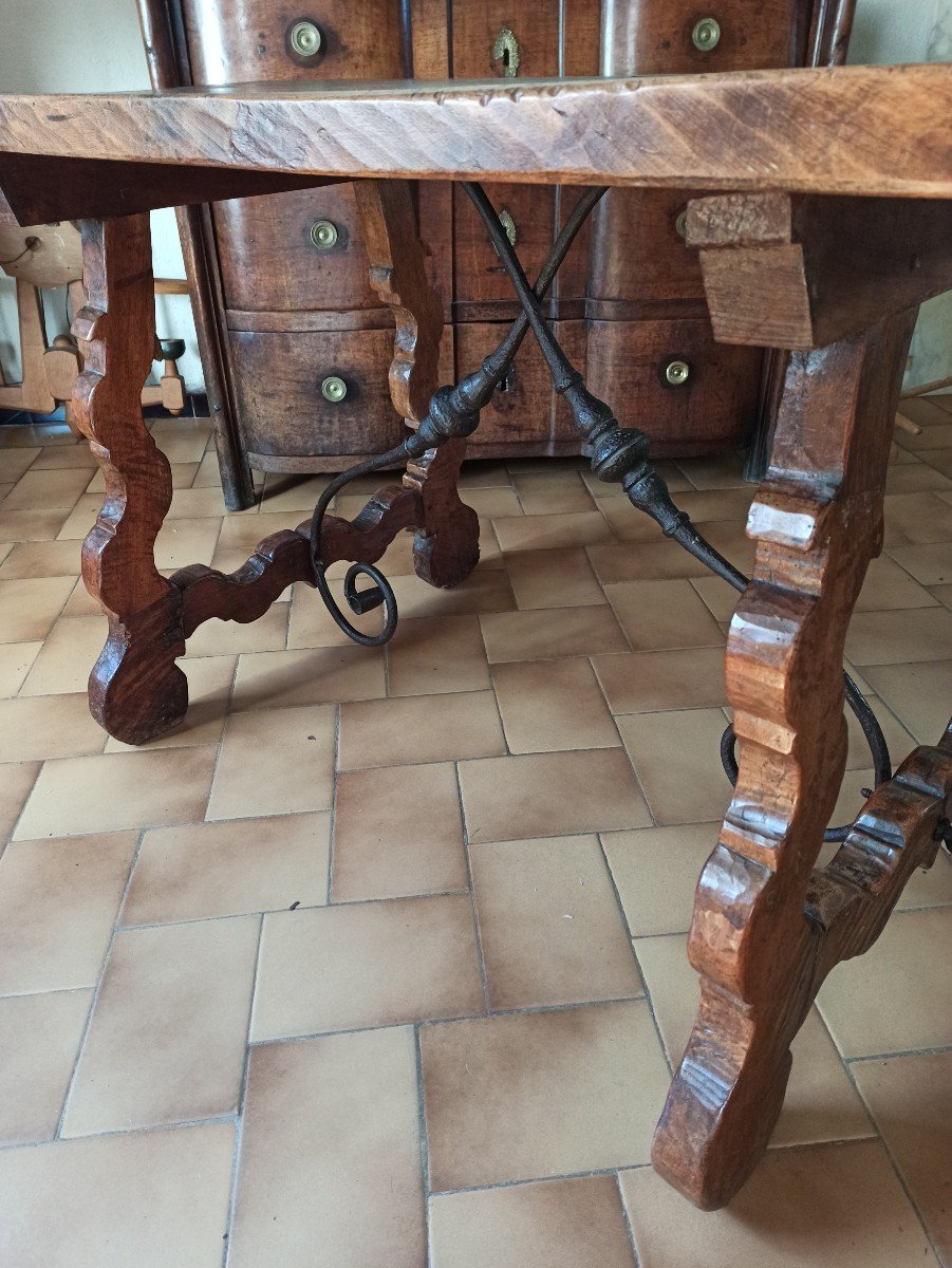 19th Century Spanish Walnut Table-photo-3