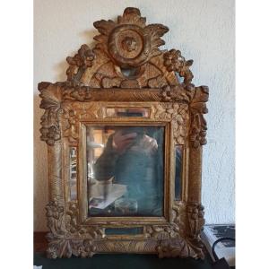 Petit Miroir d'époque Régence, XVIIIe Siècle