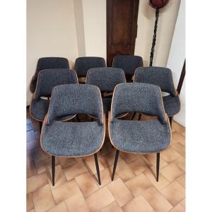 Series Of 8 Vintage Chairs