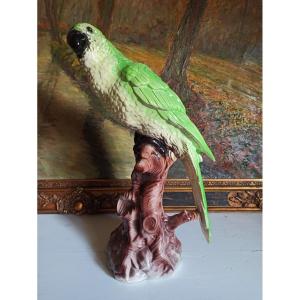 Large Vintage Ceramic Parrot