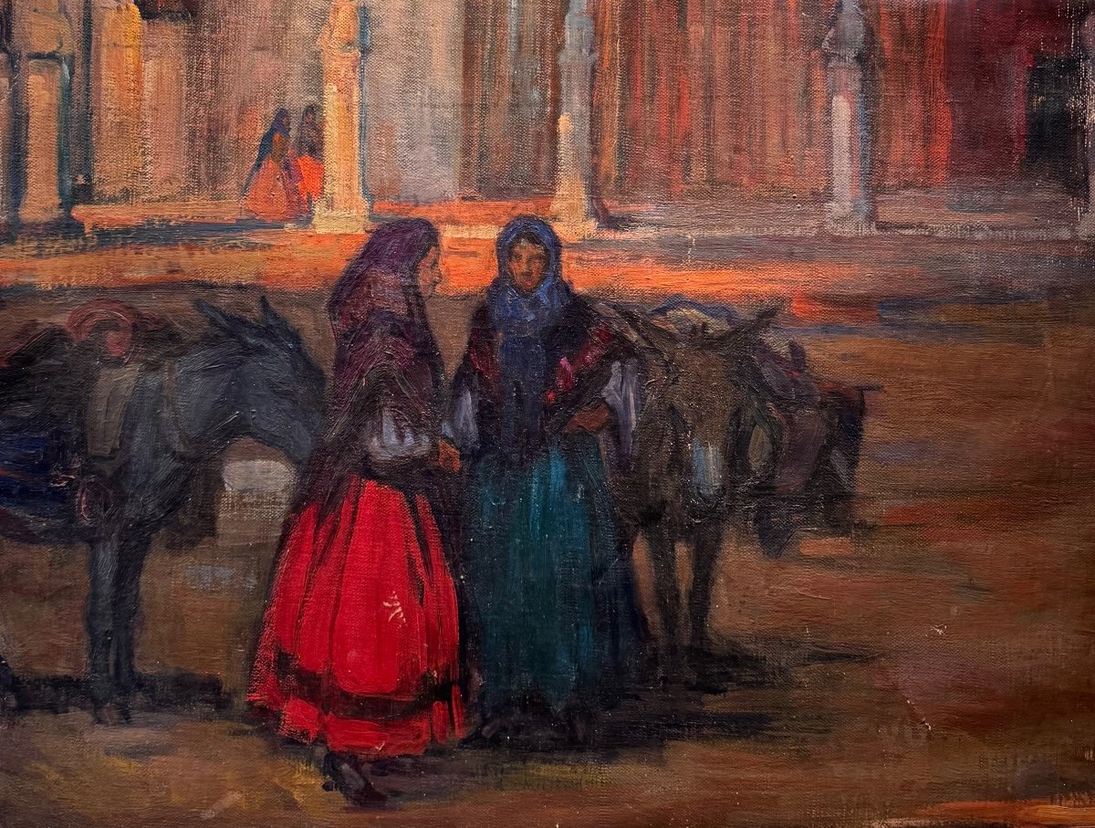 Orientalist Or Spanish School Around 1900 Oil On Canvas