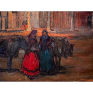 Orientalist Or Spanish School Around 1900 Oil On Canvas