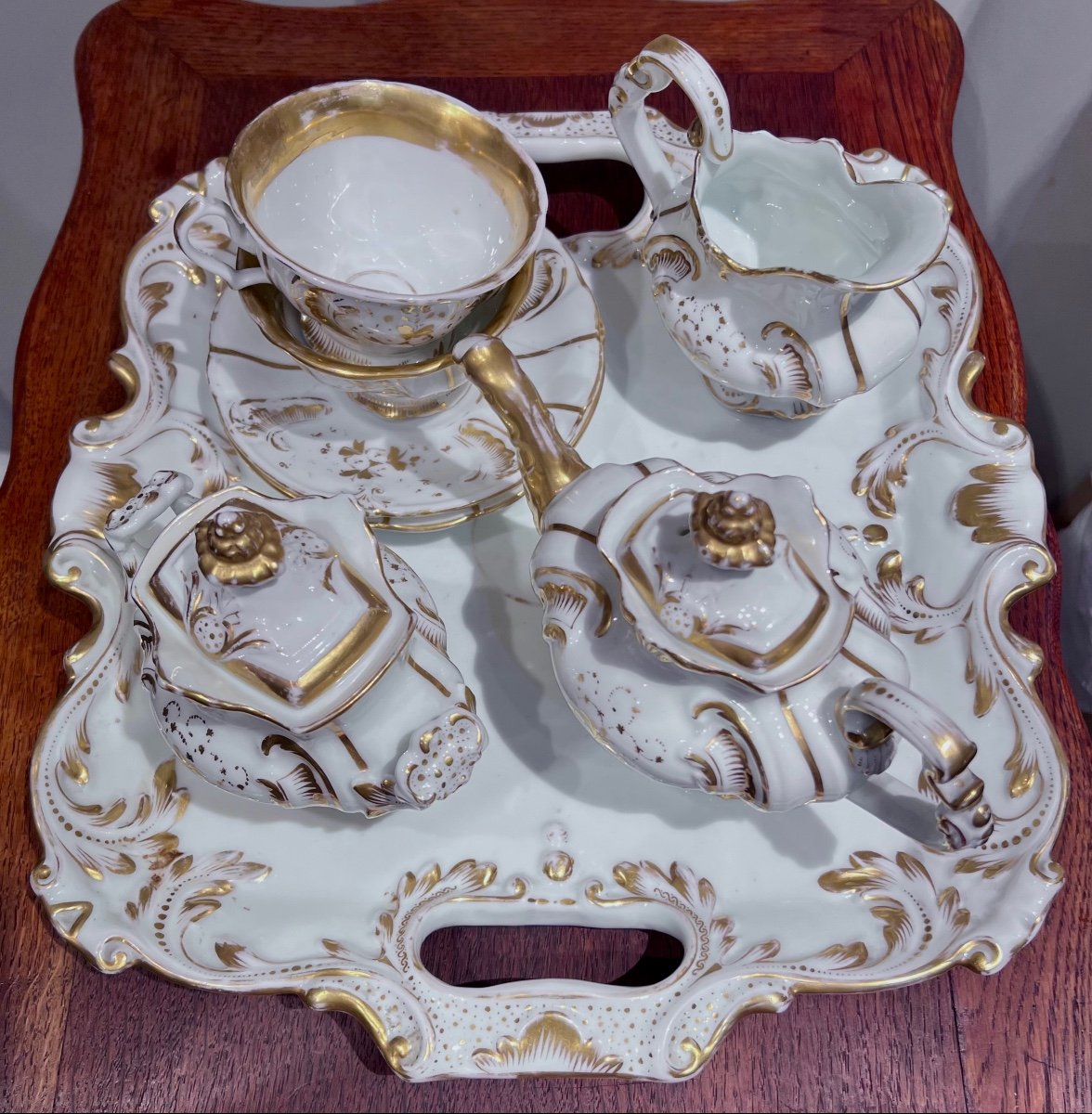 Service à Café Tête à Tête  Porcelaine De Paris 1850