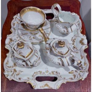 Service à Café Tête à Tête  Porcelaine De Paris 1850