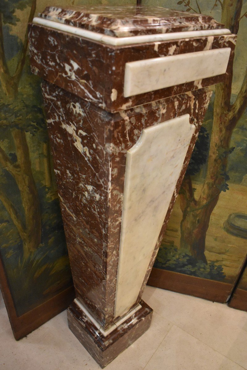 Sheath In Royal Red Marble Napoleon III Period XIX-photo-2