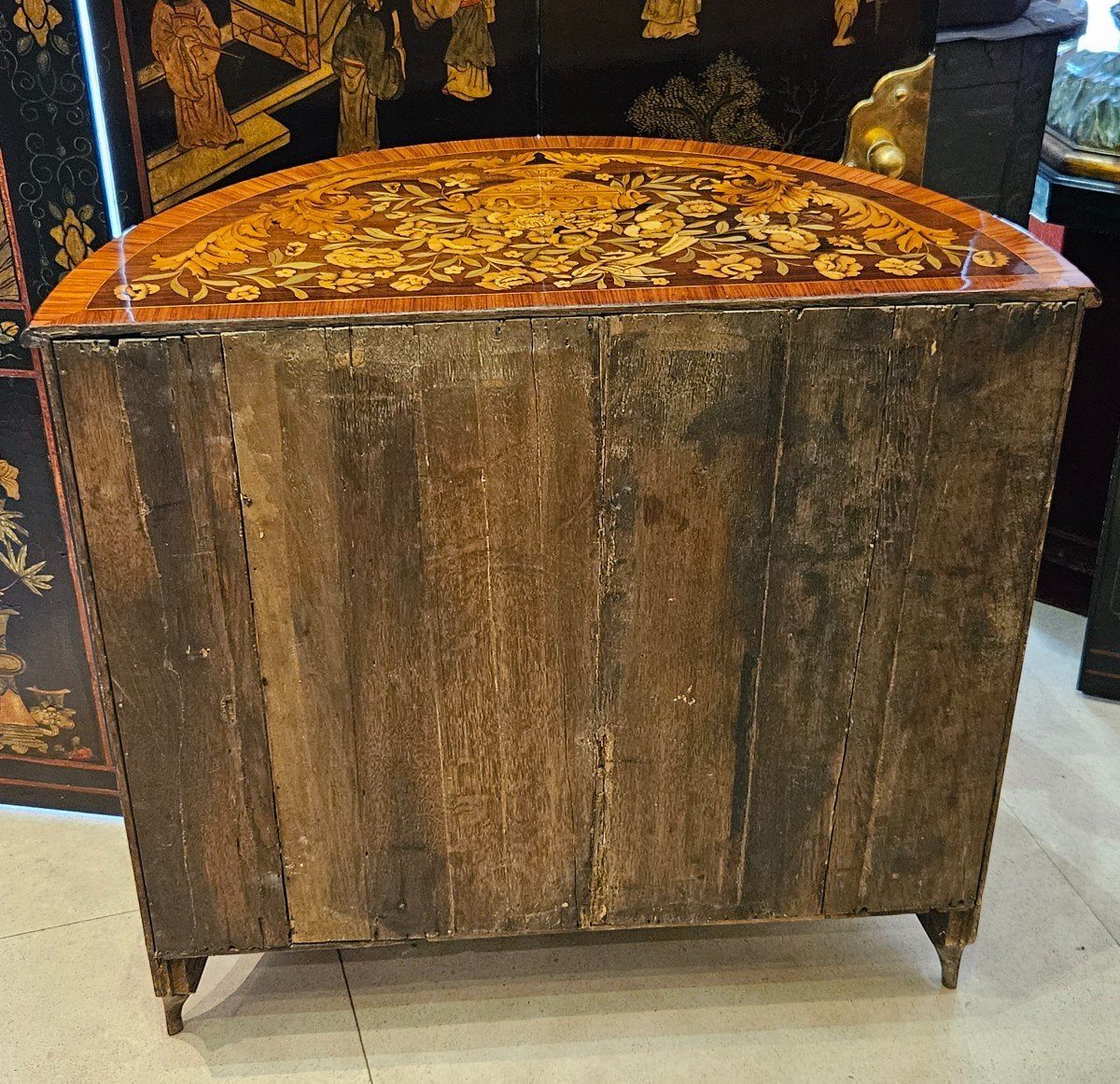  Dutch “in-between” Furniture In Marquetry Around 1800 Early 19th Century-photo-6