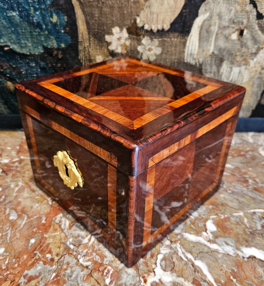 18th Century Marquetry Box -photo-4