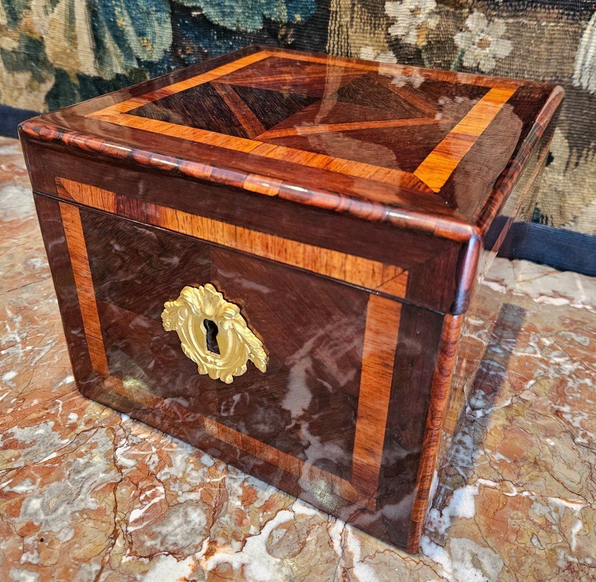 18th Century Marquetry Box 