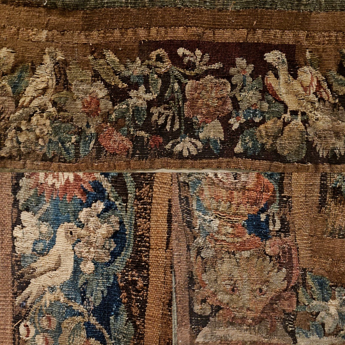 Aubusson Tapestry "allegory Of The Home" Louis XIV XVIIth Period -photo-5