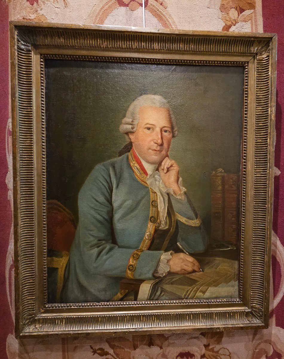 Portrait d'Un Architecte Epoque Louis XVI XVIII ème 