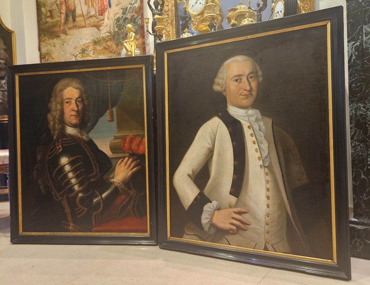  Two 18th Century Portraits Of Men-photo-2