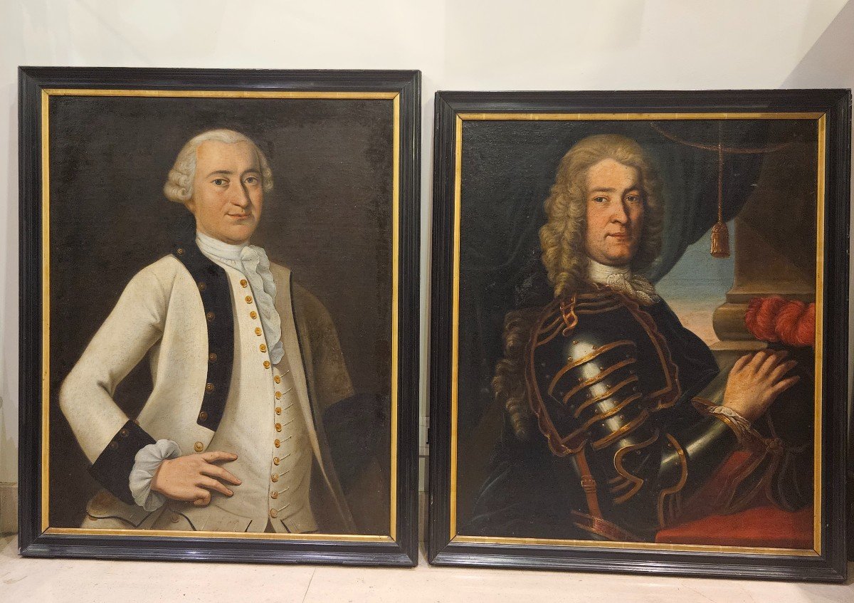  Two 18th Century Portraits Of Men-photo-5