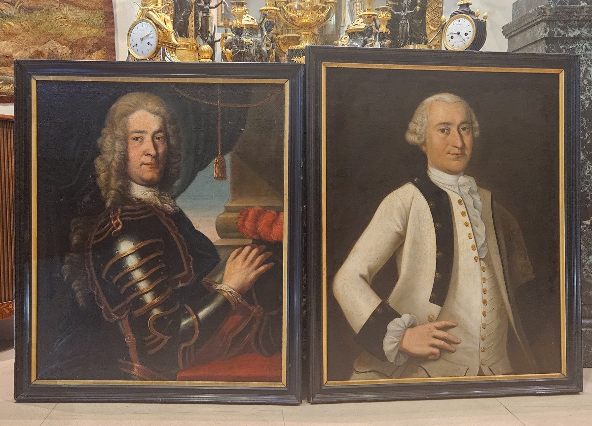  Deux Portraits d'Homme XVIII ème