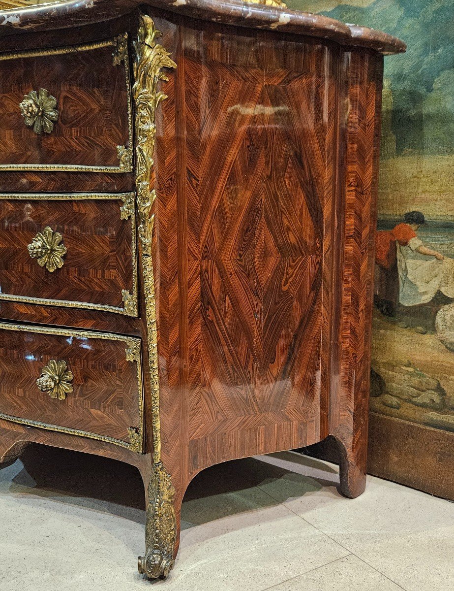 Chest Of Drawers Stamped E.doirat Regency Period Early 18th Century -photo-2