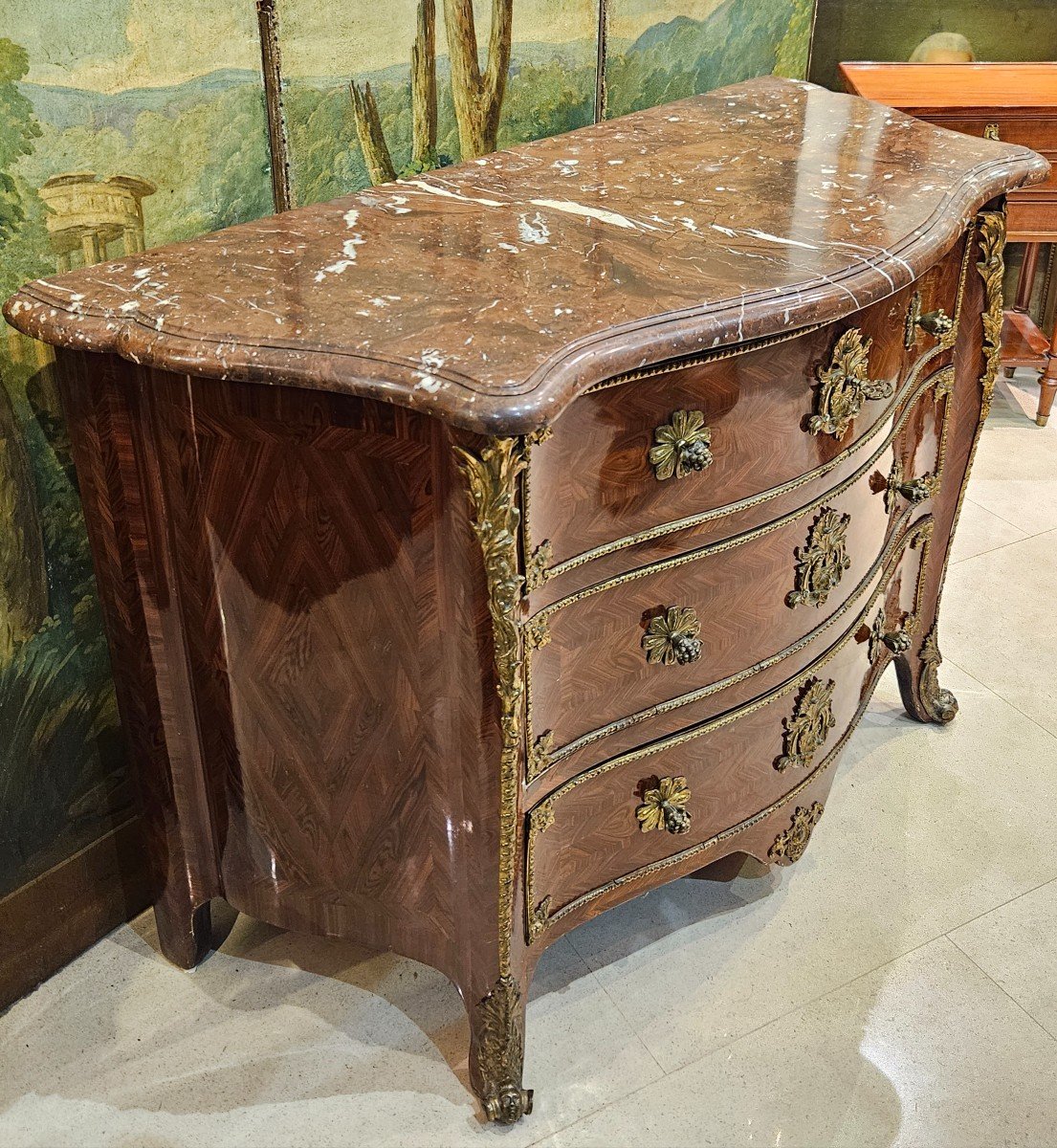 Chest Of Drawers Stamped E.doirat Regency Period Early 18th Century -photo-4