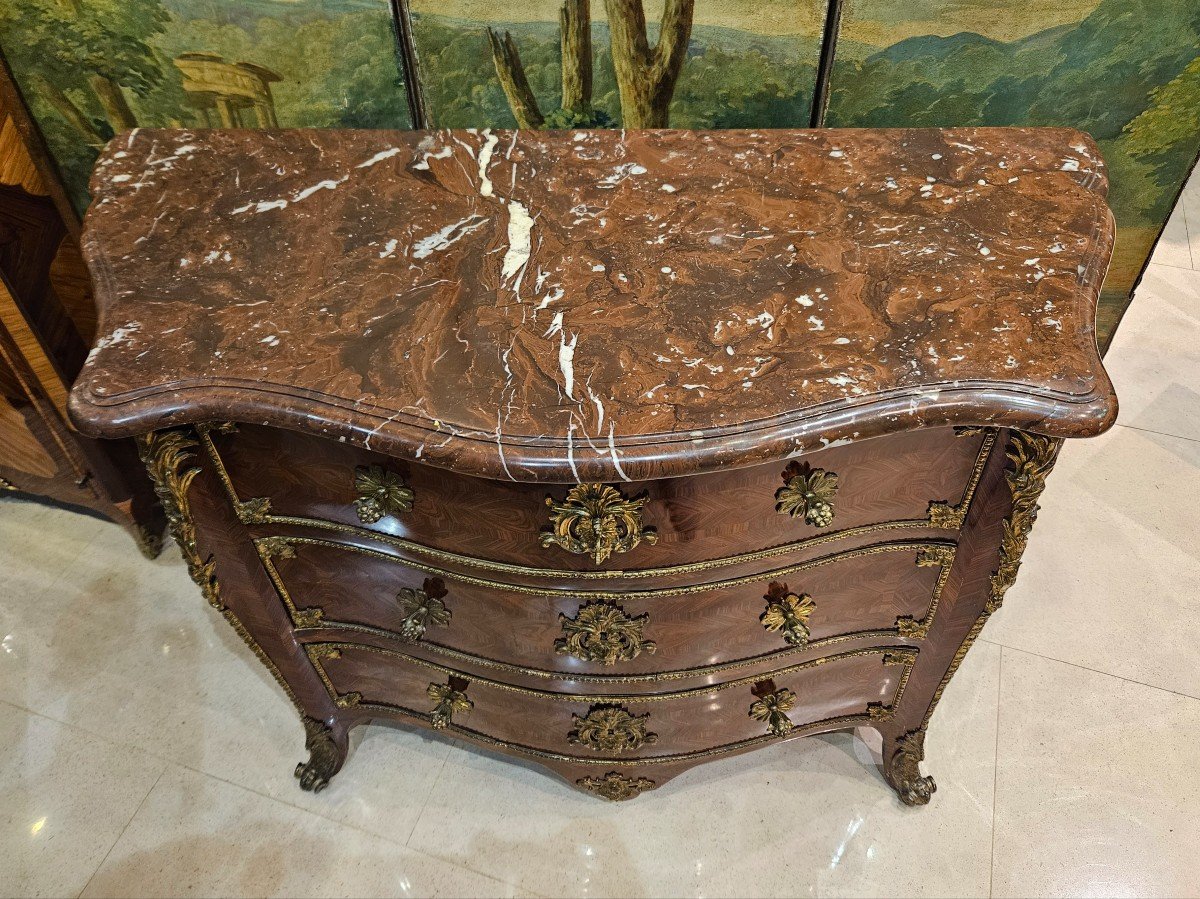 Commode Estampillée E.Doirat Epoque Régence Début XVIII ème -photo-6