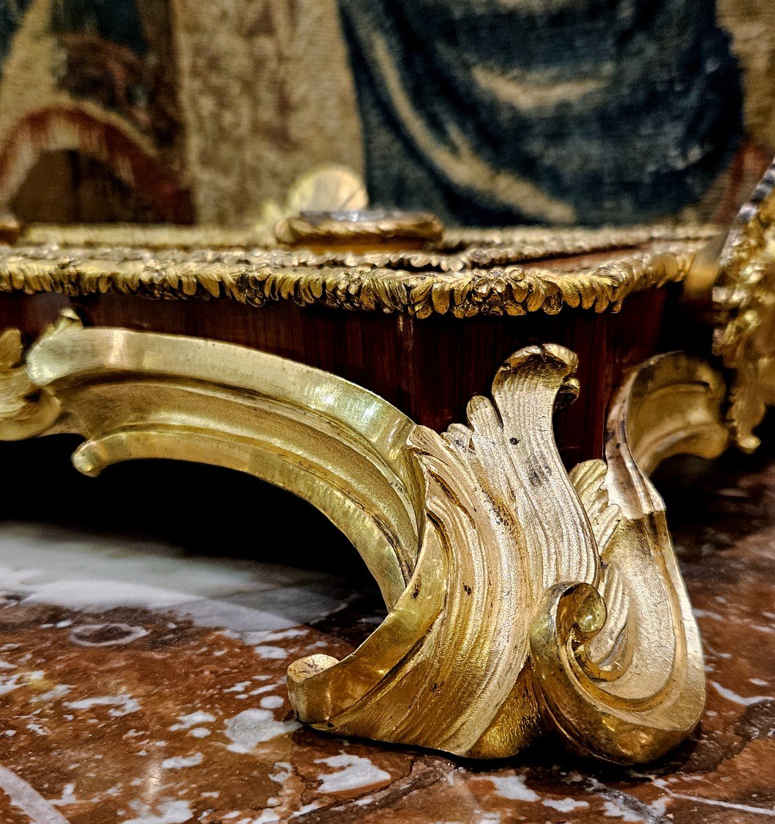 Important Louis XIV Style Inkwell, Early 19th Century -photo-3