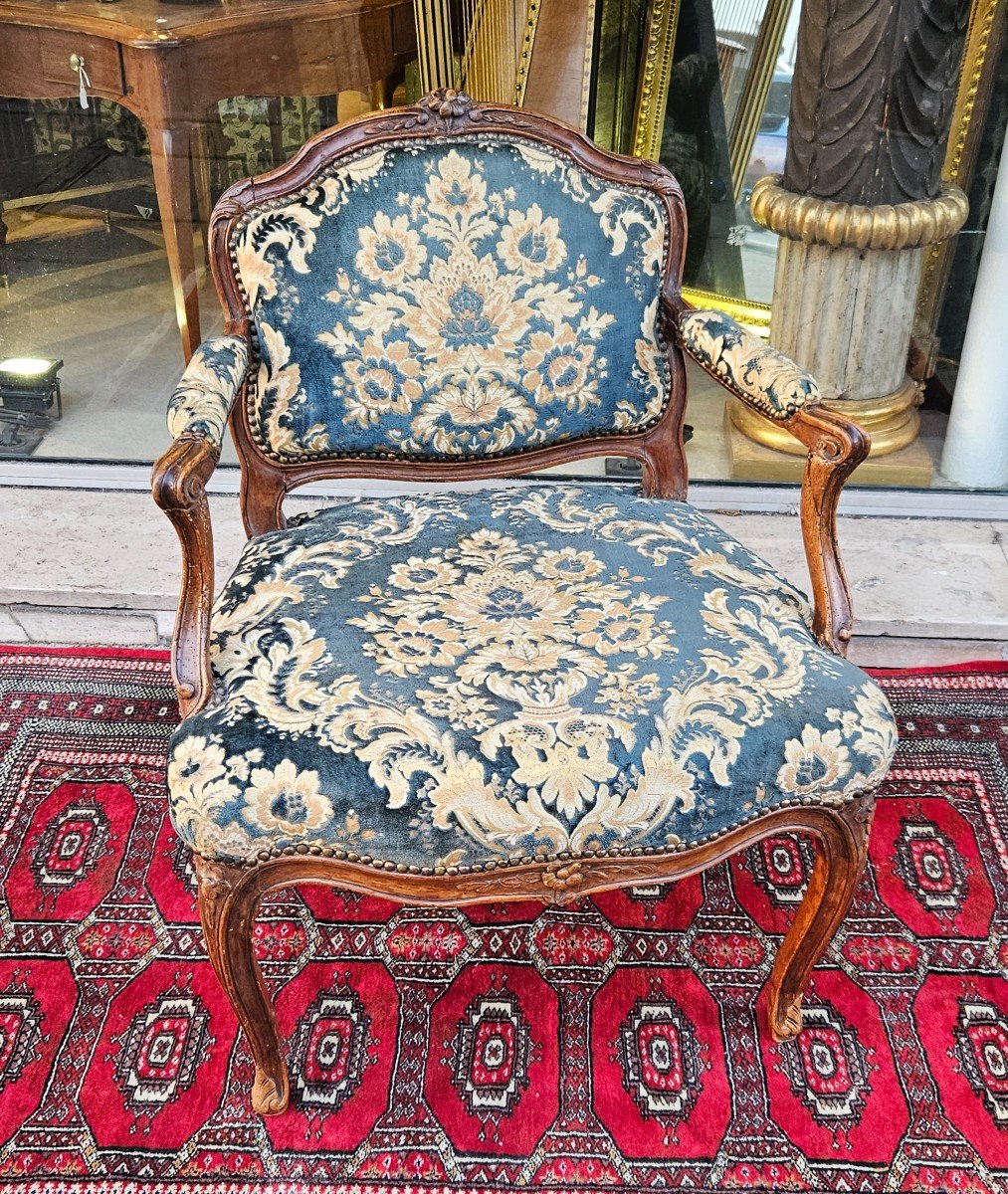 Armchair Stamped Falconet Louis XV XVIIIth Period -photo-2