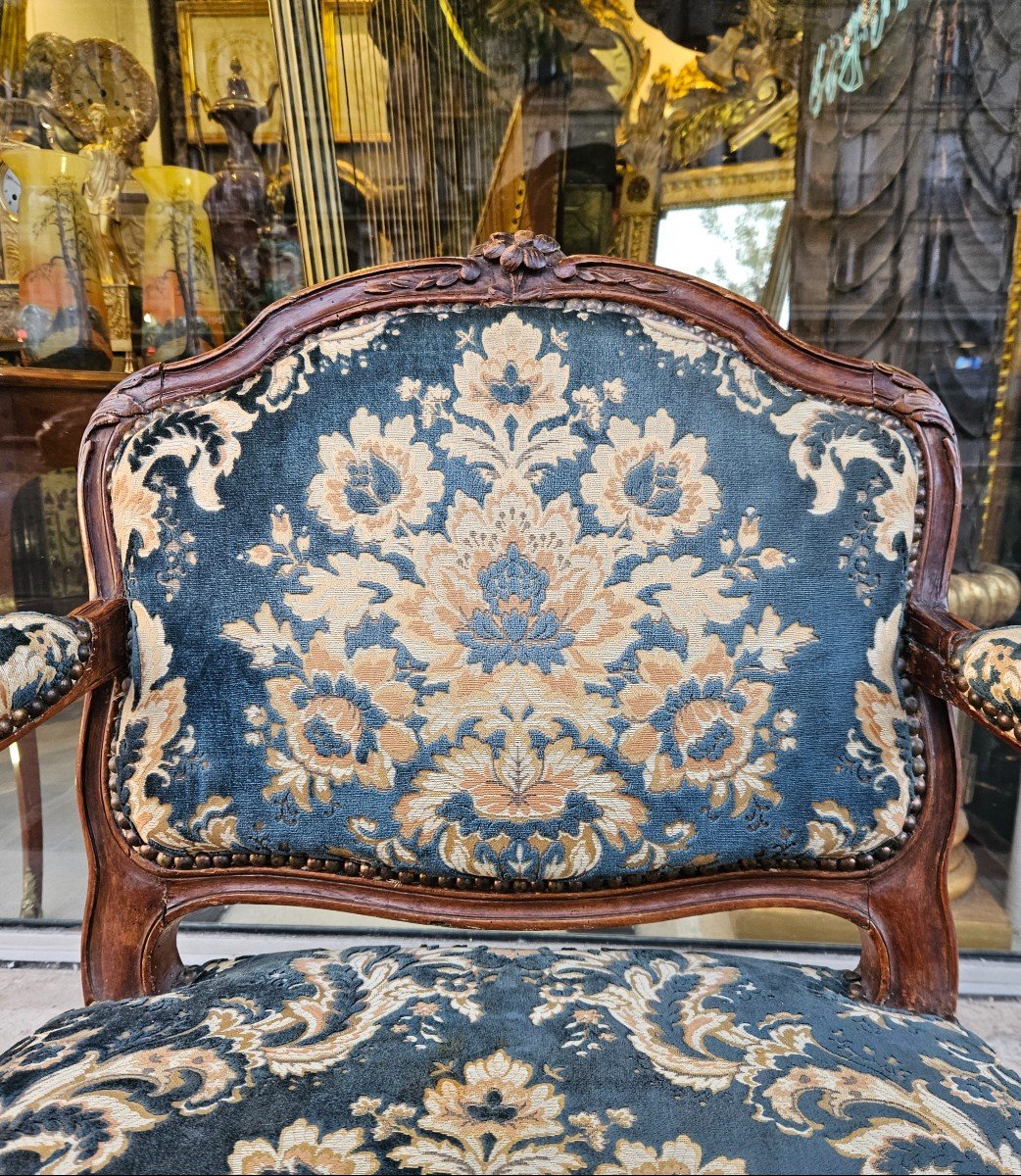 Armchair Stamped Falconet Louis XV XVIIIth Period -photo-3