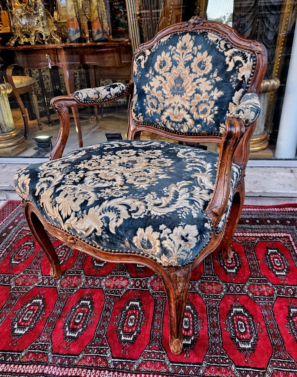 Armchair Stamped Falconet Louis XV XVIIIth Period -photo-4