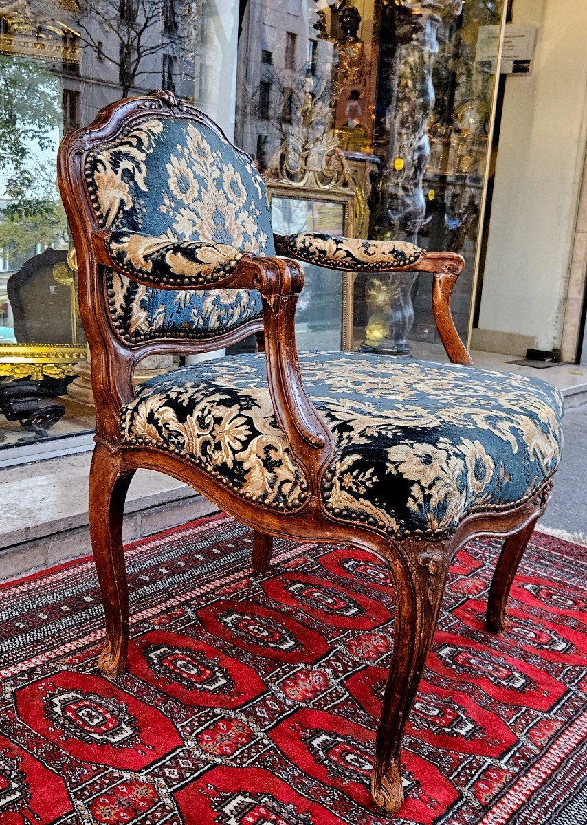 Armchair Stamped Falconet Louis XV XVIIIth Period -photo-2