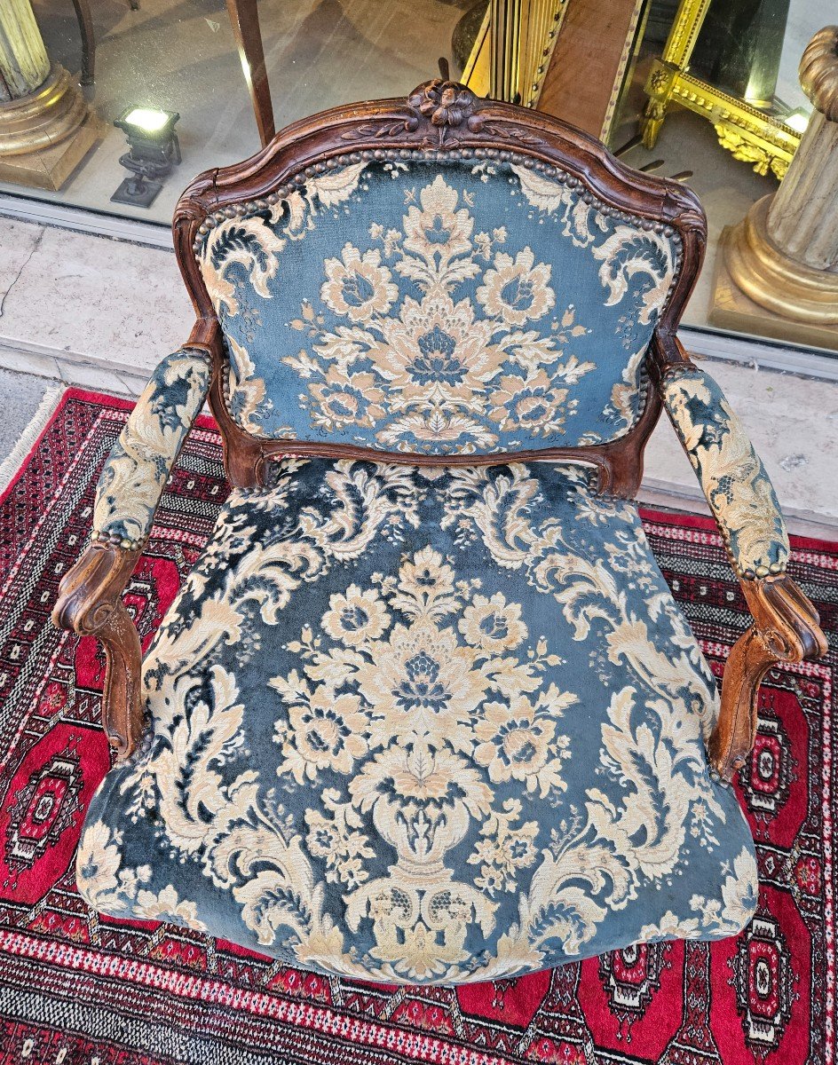 Armchair Stamped Falconet Louis XV XVIIIth Period -photo-4